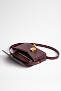 Le Mini ZV Initiale Bag - Women's Le Mini bag in burgundy leather with shoulder strap