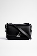 Sac ZV Initiale Le Mini - Sac Le mini en cuir lisse noir  Femme