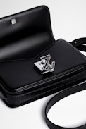 Sac ZV Initiale Le Mini - Sac Le mini en cuir lisse noir  Femme