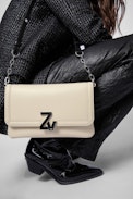 ZV Initiale La Clutch Bag - Women’s smooth leather clutch bag with ZV monogram