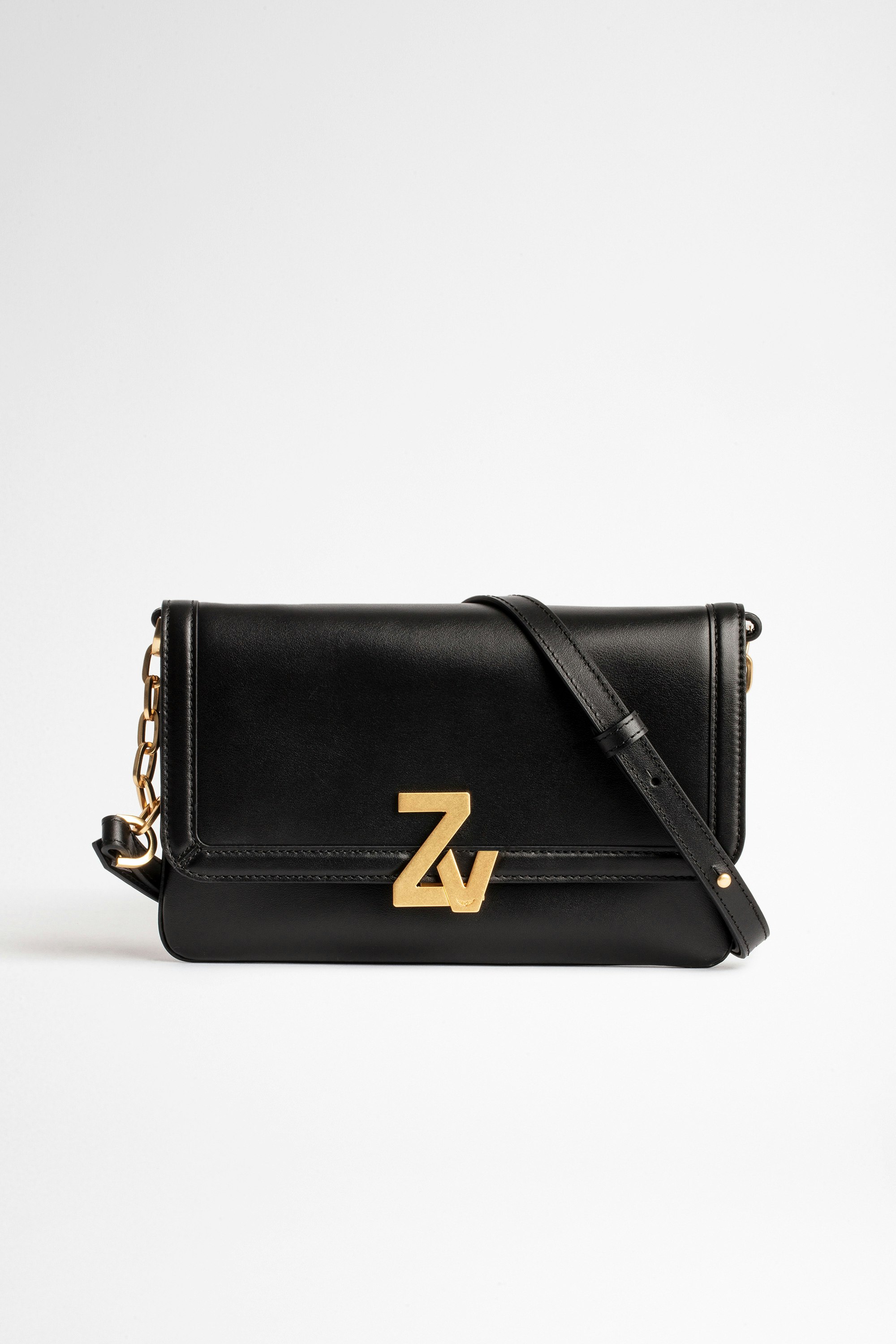 Tasche ZV Initiale La Clutch Damen-Clutch aus Glattleder mit ZV-Monogramm