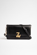Tasche ZV Initiale La Clutch - Damen-Clutch aus Glattleder mit ZV-Monogramm