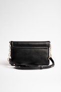 Tasche ZV Initiale La Clutch - Damen-Clutch aus Glattleder mit ZV-Monogramm