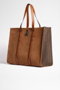 ZV Initiale Le Tote Bag - Women's Le Tote bag in cognac suede