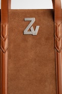 ZV Initiale Le Tote Bag - Women's Le Tote bag in cognac suede