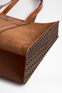 ZV Initiale Le Tote Bag - Women's Le Tote bag in cognac suede