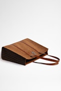 ZV Initiale Le Tote Bag - Women's Le Tote bag in cognac suede