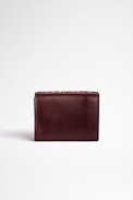 Portafoglio ZV Initiale Le Trifold - Portafoglio ZV Initiale Le Trifold in pelle e tela bordeaux donna