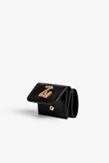 ZV Initiale Le Trifold Wallet - Women's small trifold black leather wallet