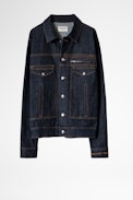 Base denim bomber - Men's denim ‘La faute à Voltaire’ jacket