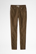David Velvet Trousers - Men’s beige corduroy trousers