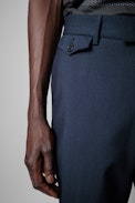 Pantaloni Phelis - Pantaloni in lana blu navy uomo