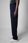 Pantaloni Phelis - Pantaloni in lana blu navy uomo