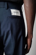 Pantaloni Phelis - Pantaloni in lana blu navy uomo