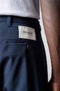 Paris Trousers - Men’s navy blue wool trousers