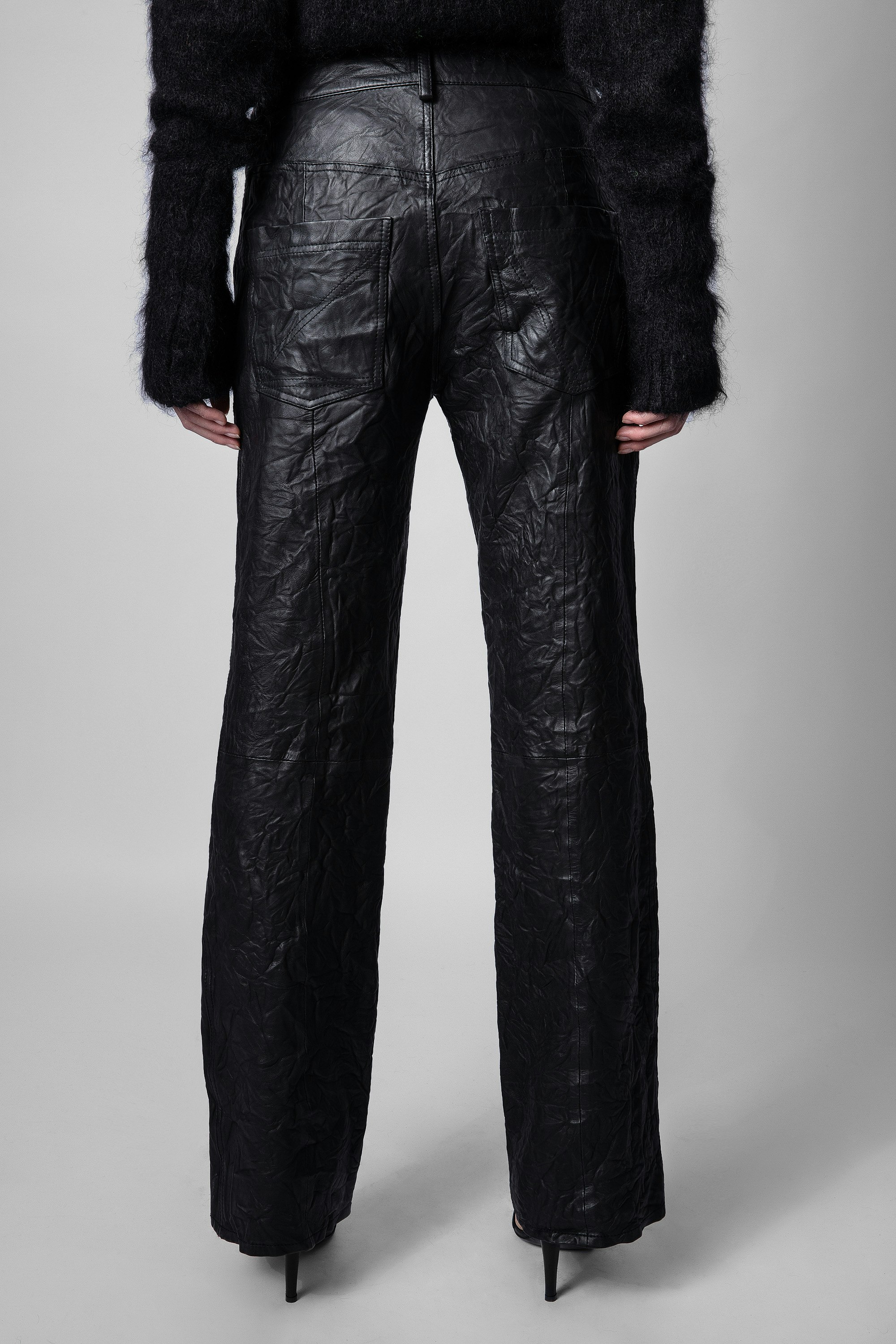 Pistol Trousers Crinkled Leather