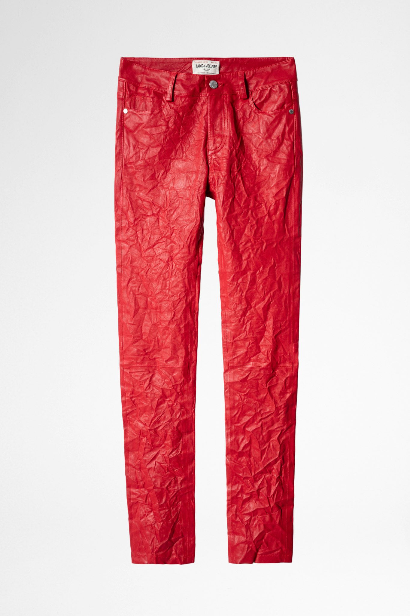Phlame Pants Crinkled Leather
