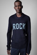 Kennedy Sweater - Men’s Rock navy blue wool sweater