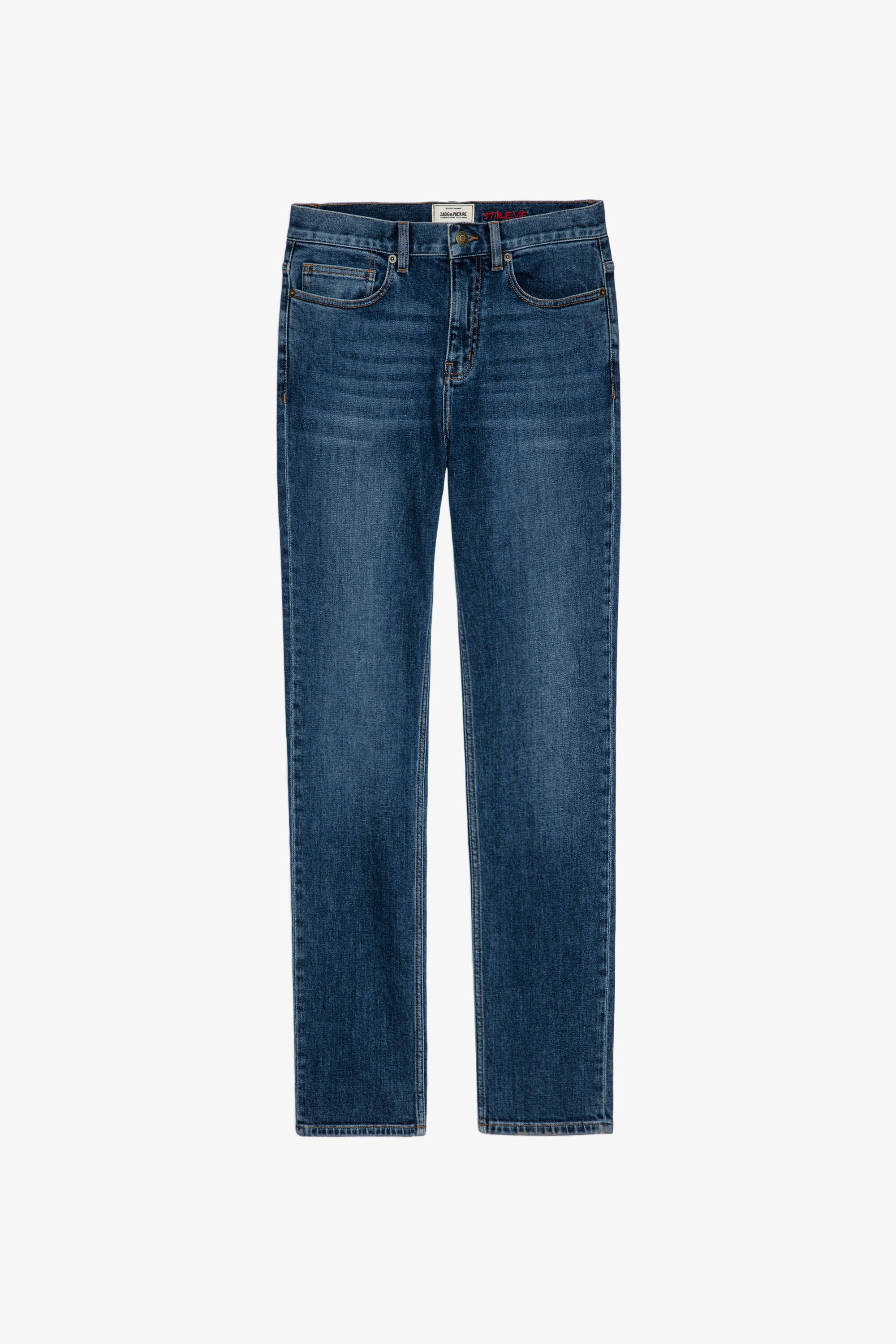 Steeve Jeans Men’s regular-fit blue denim jeans