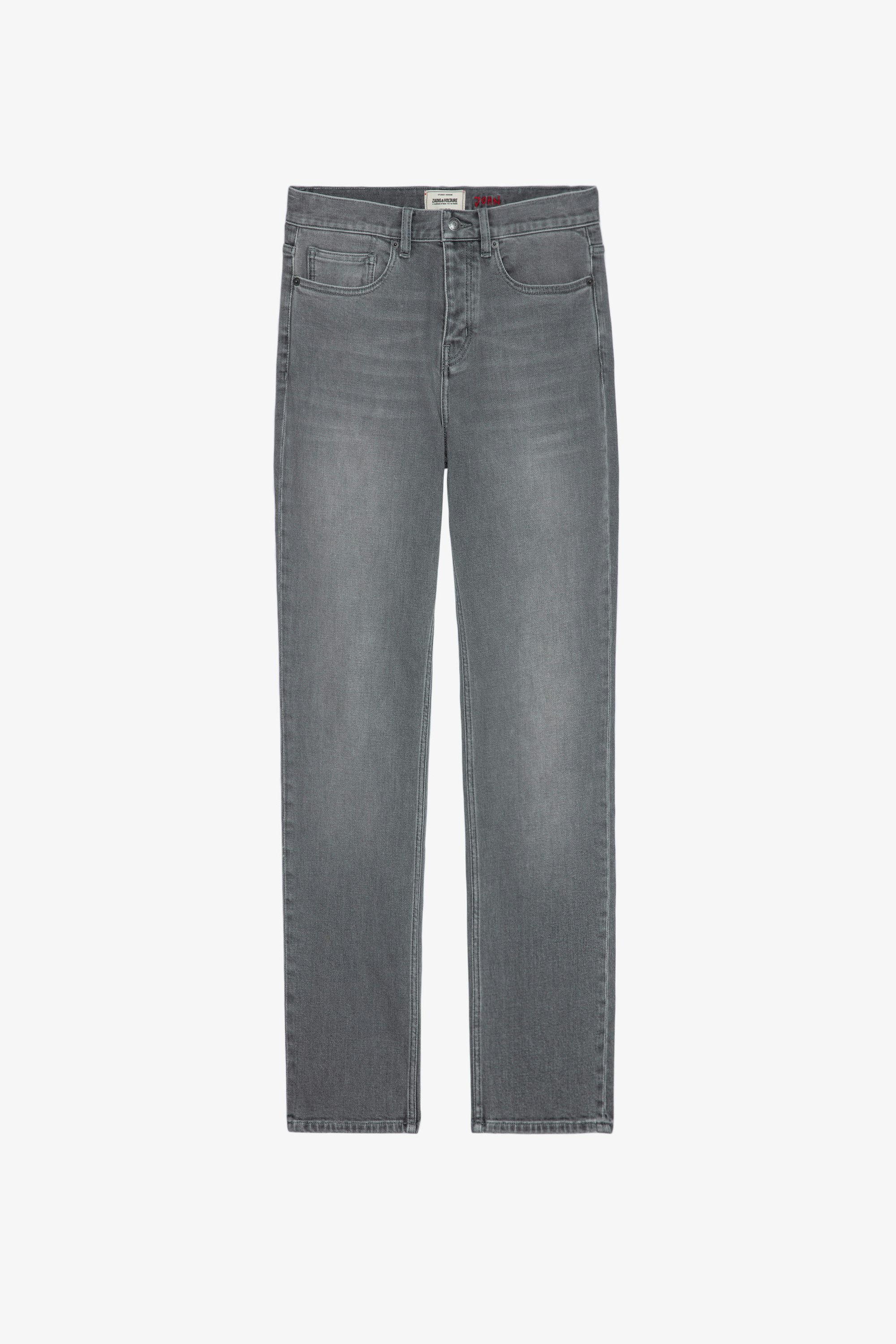 John Jeans Men’s straight-cut grey denim jeans