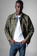 Kido Skull Jacket - Men’s skull military jacket in khaki
