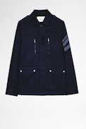 Giacca Kido Amo Heavy Arrow - Giacca militare reversibile blu navy, uomo