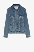Veste Base - Veste en denim bleu Homme