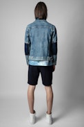 Veste Base - Veste en denim bleu Homme
