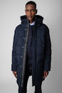 Parka Bowel Nylon - Parka tecnico in nylon blu navy uomo