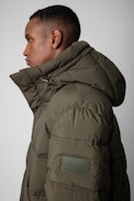 Parka Bowel Nylon - Parka tecnico in nylon kaki uomo