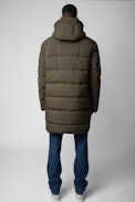 Parka Bowel Nylon - Parka tecnico in nylon kaki uomo
