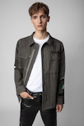 Bern Mili Dye 25 ans Jacket - Men's khaki cotton military jacket