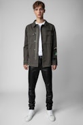 Bern Mili Dye 25 ans Jacket - Men's khaki cotton military jacket
