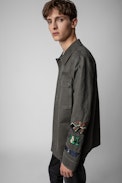 Bern Mili Dye 25 ans Jacket - Men's khaki cotton military jacket