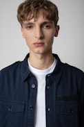 Serge Shirt - Men's ink cotton twill military shirt