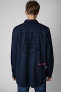 Serge Shirt - Men's ink cotton twill military shirt