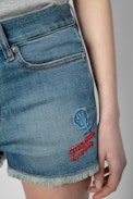 Band of Sisters Storm Shorts - Women’s Band of Sisters embroidered denim shorts