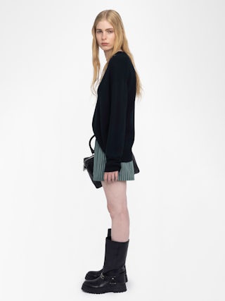 Pax Shorts - Boxer-style shorts in striped poplin.