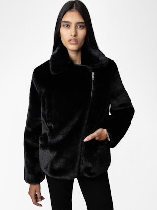 Freeze Coat - Short coat in faux fur.