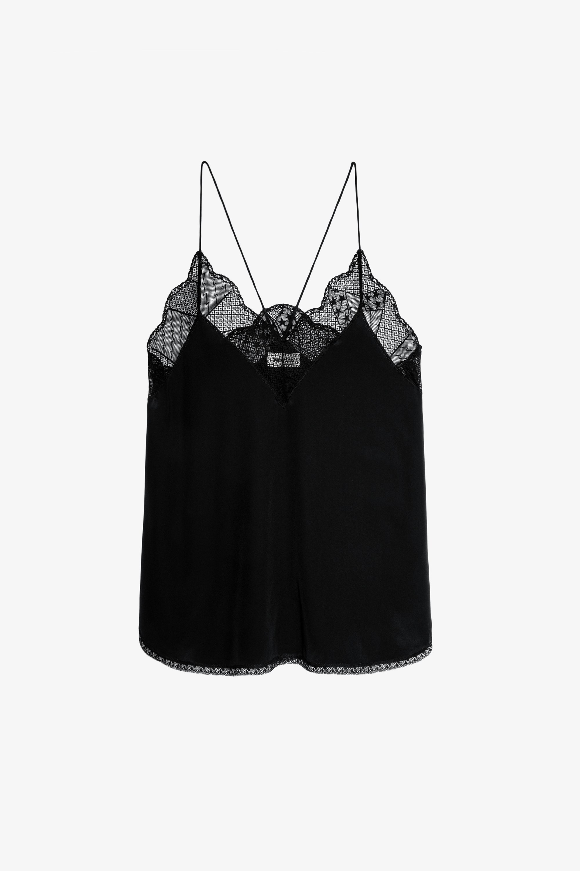 Silk Christy Camisole - Silk and lace camisole