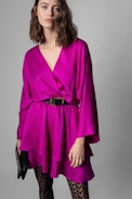 Hailey Dress Silk - Women’s ZV monogram jacquard silk short dress