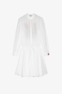 Band of Sisters Ranil Dress - Women’s white cotton short dress with Band of Sisters embroidery