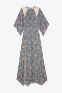 Abito Rielle Snake Chaines - Maxi abito con stampa serpente multicolore donna