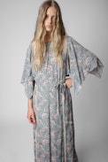 Abito Rielle Snake Chaines - Maxi abito con stampa serpente multicolore donna