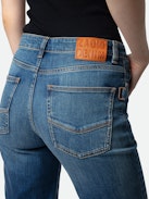 Mamma Jeans - Women’s faded blue cotton denim jeans.