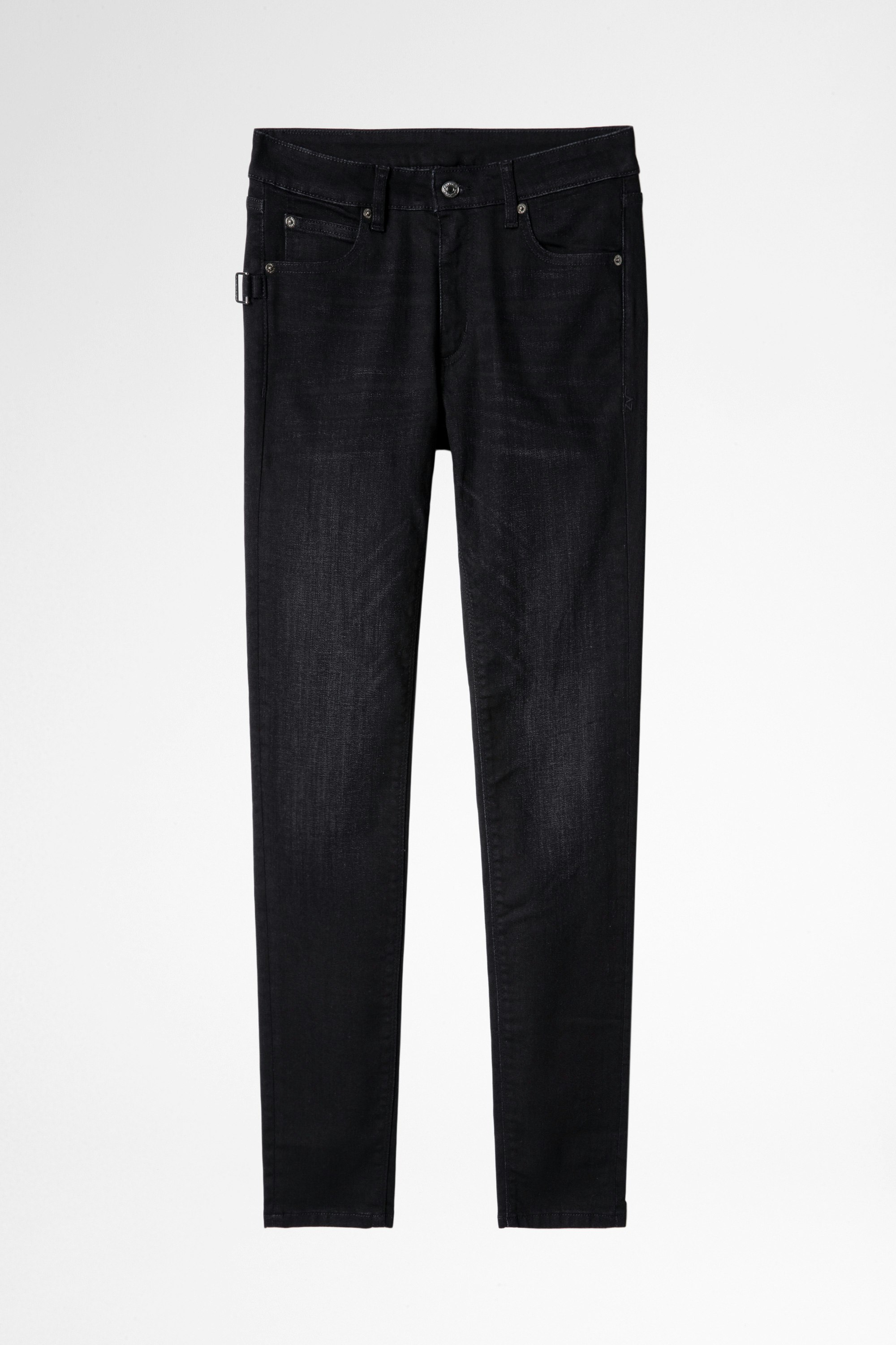 Jeans Ever Damenjeans aus dunkelgrauem Denim. Hergestellt mit Fasern aus biologischem Anbau