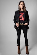 Ever Jeans - Women's dark gray denim jeans. Made with fibers from organic farming.