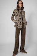 Giacca Kayaka Canvas Tiger - Giacca militare con stampa tigre nature donna