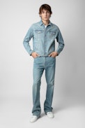 Chaqueta Kasy Strass Denim - Chaqueta vaquera con strass.