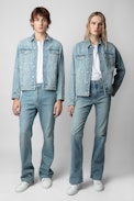 Chaqueta Kasy Strass Denim - Chaqueta vaquera con strass.